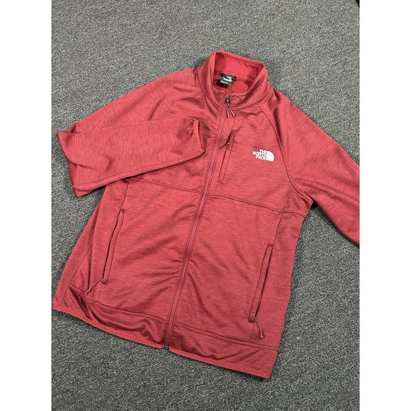 The North Face Canyonlands Jacket Men's Large Red Burgundy Full Zip Pockets - Picture 1 of 7